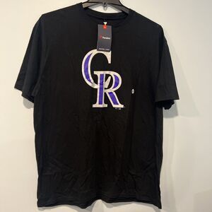 Colorado Rockies Men’s T-Shirt Fanatics Baseball Logo Tee NWT size XXL Fanatics